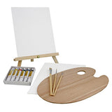 US Art Supply 13-Piece Oil Painting Set with Mini Table Easel