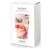 Tea Forte Kati Cup Jardin, Ceramic Tea Infuser Cup with Infuser Basket and Lid for Steeping Loose Leaf Tea