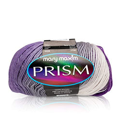 Mary Maxim Prism Yarn - 3 Light Weight Yarn for Knitting & Crochet Projects - 100% Acrylic - DK Worsted - Roving Yarn - 290 Yards (Iris)