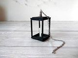 Miniature Lantern With Candle Gothic Halloween Dollhouse Décor BJD Doll Handmade