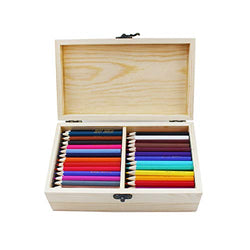 S & E TEACHER'S EDITION 200 Pcs Mini Colored Pencils, 3.5" Colored Pencils, 50 Vibrant Colors, Come with the wooden box, 200/Box.