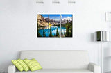 Colorado Wall Art 3 Pieces Snow Mountain and Lake National Park Landscape Modern Artwork Painting Print On Canvas Framed Picture for Living Room Home Decoration