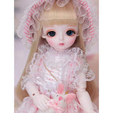 HGFDSA BJD Doll 1/6 SD Dolls 10.2Inch Ball Jointed Doll with BJD Clothes Wigs Shoes Makeup DIY Toys Handmade for Girl Birthday Gift