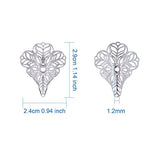 NBEADS 100Pcs Silver Color Brass Filigree 3-Petal Flower Shaped Bead Caps/Cones End Caps for