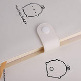 Haiker White"Molang Rabbit" Diary Any Year Planner Pocket Journal Notebook Agenda Scheduler with Buckle