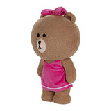GUND Line Friends Choco Standing Plush Stuffed Animal Bear, Brown, 14"