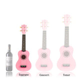 Honsing Kids Ukulele Pink, Soprano Ukulele for Beginner with Bag