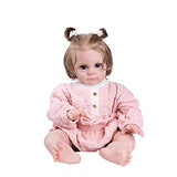 Reborn Baby Dolls Girl, 22 Inch Realistic Newborn Baby Doll, Lifelike Baby Doll That Look Real, Adorable Vinyl Soft Body Weighted Reborn Toddler Gift for Age 3+ (Zoe)