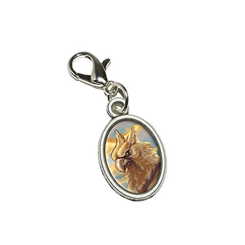 Graphics and More Gryphon - Griffin Mythological Creature - Fantasy Antiqued Bracelet Pendant