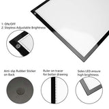 Longan Craft A3 Light Box LED Light Box Ultra-Thin Portable Light Pad Stepless Dimmable Brightness Art Craft Light Tracing Copy Board with Carry Case, for Artists Drawing Tattoo Sketching Animation
