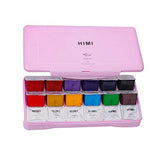 MIYA HIMI Gouache Paint Set 18 Colors (30ml/Pc) Paint Set Unique Jelly Cup Design Non Toxic Paints for Artist, Hobby Painters & Kids, Ideal for Canvas Painting for Novelty Gift (Pink)