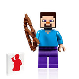 LEGO Minecraft Steve Minifigure (with Pixelated Minecraft Weapon)