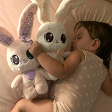 IMC Toys Peekapets Peek-A-Boo Bunny White Plush - Stuffed Animal, Plush Doll - Great Gift for Kids Ages 1-3