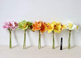 Real Touch 3D Printing 8PCS Cymbidium Orchid High Quaulity Latex Artificial Flower Bouquet for