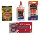 School Supply Kit - Crayola Crayons (24), Crayola Colored Pencils (12), Crayola Washable Markers