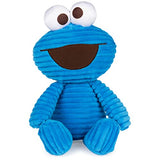 GUND Sesame Street Cuddly Corduroy Cookie Monster Plush Stuffed Animal, Blue, 13”