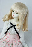 JD131 1/8 1/6 1/4 1/3 Pear Curly Synthetic Mohair BJD Doll Wigs (Blond, 7-8inch)