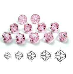 100pcs x Authentic 4mm Swarovski Crystals 5328 Xillion Bicone Crystal Beads Swarovski Beads