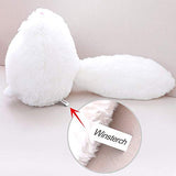 Winsterch Fluffy Giant Cat Stuffed Animal Toy White Plush Cat Toy Kids Gift Baby Doll,20 Inches
