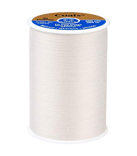 Coats & Clark Dual Duty All-Purpose Cream Thread / 400 Yard Spool/ 1 Spool of Yarn
