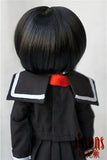 JD286 5-6inch 13-15CM Bobo doll wigs 1/8 Lati yellow Synthetic mohair BJD doll wigs (Black)