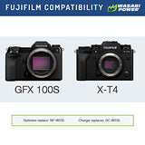 Wasabi Power Battery for Fujifilm NP-W235 (2-Pack) & and Compatible with Fujifilm GFX 100S, Fujifilm X-T4, VG-XT4 Vertical Battery Grip