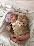 Reborn Baby Dolls Girl 20inch Lifelike Weighted Newborn Toddler Doll Silicone Sleeping Reborn Doll Gift for Kids Age 3+