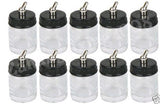 Master Airbrush® Brand Box of 10-each TB-002 3/4-Ounce, (22cc) Glass Bottle Air Brush Depot