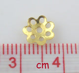 1,000PC Gold Plated Bead End Caps 8mm Bead Caps Beading Supplies