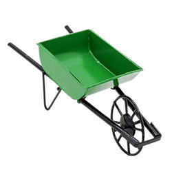 Odoria 1:12 Miniature Green Wheelbarrow Push Cart Dollhouse Fairy Garden Accessories