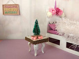 Miniature Christmas Tree Table Gift, Dollhouse 1:12 scale Decoration. Handmade