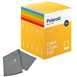 Polaroid Instant Color Film for i-Type Cameras 40x Film Pack (40 Photos) Bundle with a Lumintrail Cleaning Cloth