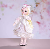 Aongneer BJD Dolls 1/6 SD Doll 12 Inch 28 Ball Joint Doll Fairy Dolls DIY Toy Gift Rotatable Joints Lifelike with Brown Wig Pink Dress Nice Shoes Beautiful Makeup Gift for Girl Birthday-White Angel