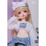 KDJSFSD BJD Doll 1/6 Pretty Girl 34cm Ball Jointed Dolls Action Full Set Figure SD Doll with Clothes Wig Shoes Hat