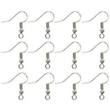 TOAOB 100pcs Surgical Steel Ball Coil Earring Hooks Fish Hooks Ear Wire for Jewelry Making