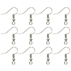 TOAOB 100pcs Surgical Steel Ball Coil Earring Hooks Fish Hooks Ear Wire for Jewelry Making