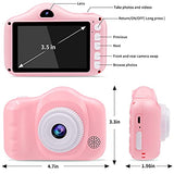 Kids Camera- 12MP Kids Digital Camera with 3.5 inch Large Screen for 3-12 Year Old Girls & Boys, 1080P HD Kids Video Camera Recorder for Christmas Birthday Gifts with 32GB SD Card, SD Card Reader