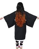 Miccostumes Womens Girls Kimono Cosplay Costume with Bamboo (M, Multicolored)