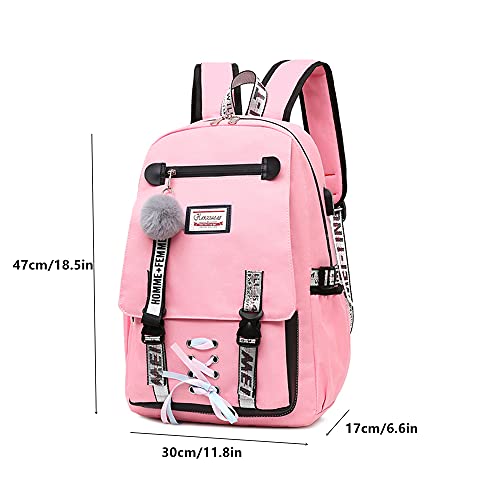 Mutocar School Backpacks for Girls, Travel Backpack with USB Charging Port, Anti Theft Bag, Backpack for Kids Bookbag Elementary Middle School Womens