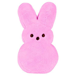 Peeps Bunny Small 6 Inch Plush Stuffed Toy Animal Decor Basket Stuffer (Pink)