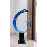 Statements2000 42" Large Indoor Outdoor Sculpture Decor Metal Statue by Jon Allen, Blue Triple C