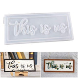 LET'S RESIN Word Sign Molds-This is us Sign Molds, Silicone Resin Molds Casting Epoxy Resin Molds to Indoor/Home Decor, Home Sign/Wall Art/Wall Hanging
