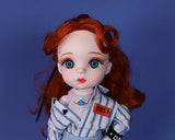 Fortune Days 1/6 BJD Doll, 12 Inch 28 Ball Jointed Hair Transplant Doll with Full Set Clothes Shoes, Best Gift for Girls (Chenxing)