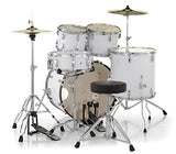 Pearl Roadshow Drum Set 5-Piece Complete Kit with Cymbals and Stands Pure White (RS525SC/C33)