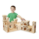 Melissa & Doug Deluxe Folding Medieval Wooden Castle - Hinged for Compact Storage