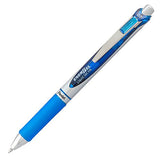 Pentel EnerGel RTX RT Liquid Gel Pen, Med, Metal Tip, 0.7mm, Blue Ink, 12-Pk Window Box of 12