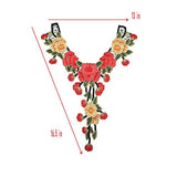 1 Pcs Flowers Neck Collar Trim Patch Clothes Sewing Decoration Applique DIY Clothing Sewing Craft