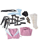 Cosplay.fm Women's Iruma Cosplay Costume Outfit School Uniform with Belt Sets (S, Pink)