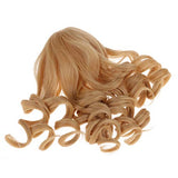 CUTICATE Bjd Doll Wig 1/3 HighTemperature Wire Long Light Yellow Wavy Dolls Hair Wig