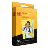 Zink Kodak Mini 2 HD Wireless Portable Mobile Instant Photo Printer, Print Social Media Photos & Kodak 2"x3" Premium Photo Paper (50 Sheets) Compatible with Kodak Smile, 50 Count (Pack of 1)